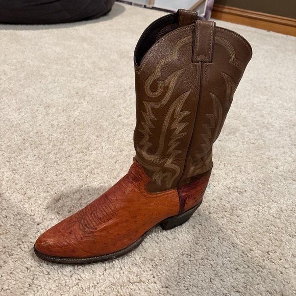 Vintage Justin Western Leather Cowboy Boots Style J30724 Men's Size 10.5D - Picture 2 of 7